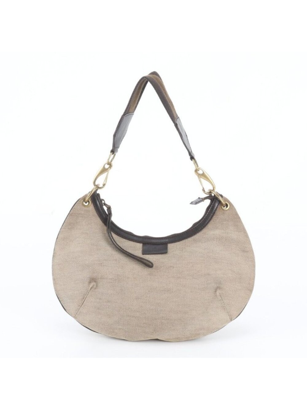 Gucci Sherry Line Half Moon Leather Shoulder Bag